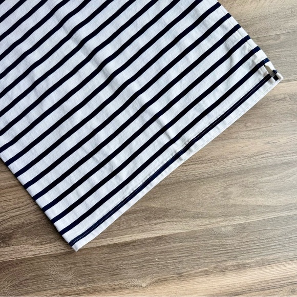 Gap Navy & White Striped “Hello” Embroidered Long Sleeve Tee – Size S - Picture 7 of 9